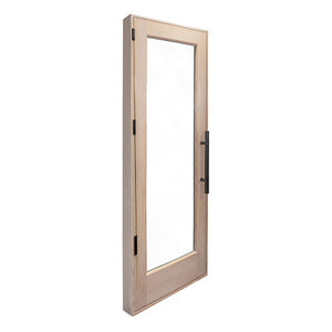 PROSAUNAS - Solid Wood Sauna Door with Insulated Glass, 24" x 80"