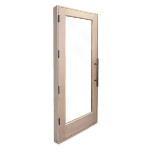 PROSAUNAS - Solid Wood Sauna Door with Insulated Glass, 30" x 80"