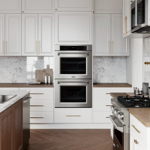 ZLINE - 30 in. Professional True Convection Double Wall Oven with Air Fry and Self Clean in Stainless Steel (WAD-30)