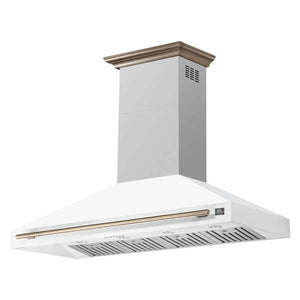 FORNO - Aria 60 Inch Wall-Mounted Range Hood in White