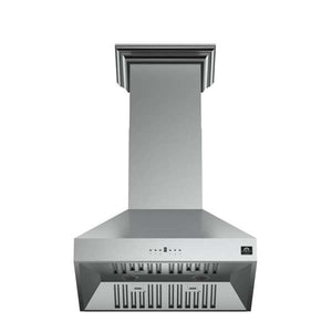 FORNO - Orvieto 30-Inch Wall Mount Range Hood, LED Lighting, Heavy Duty, Stainless Steel