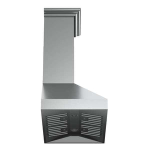 FORNO - Orvieto 36-Inch Wall Mount Range Hood, LED Lighting, Heavy Duty, Stainless Steel