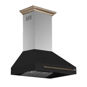 FORNO - Aria 30 Inch Wall-Mounted Range Hood in Black