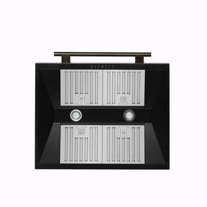 FORNO - Aria 30 Inch Wall-Mounted Range Hood in Black