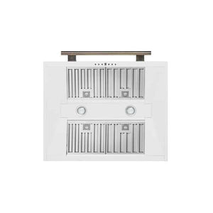 FORNO - Aria 30 Inch Wall-Mounted Range Hood in White