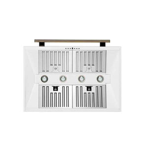 FORNO - Aria 36 Inch Wall-Mounted Range Hood in White