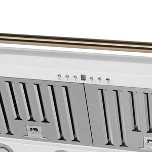 FORNO - Aria 36 Inch Wall-Mounted Range Hood in White