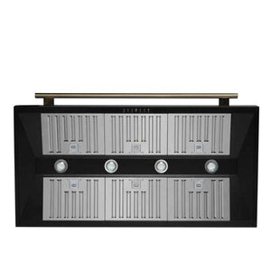 FORNO - Aria 48 Inch Wall-Mounted Range Hood in Black