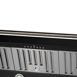 FORNO - Aria 48 Inch Wall-Mounted Range Hood in Black