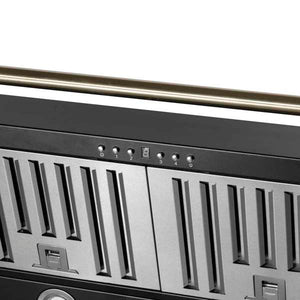 FORNO - Aria 60 Inch Wall-Mounted Range Hood in Black