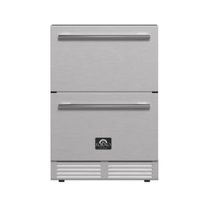 FORNO - Cosenza 24" Built-In Indoor/Outdoor Drawer Freezer with Ice Maker, 4.69 cu.ft.