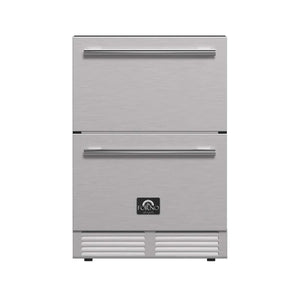 FORNO - Cosenza 24" Built-In Indoor/Outdoor Drawer Freezer with Ice Maker, 4.69 cu.ft.