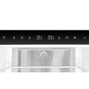 FORNO - Custodia 48" Bottom Freezer combo, 20.6 cf., Ice Maker, Total No frost, White, Antique Brass handles