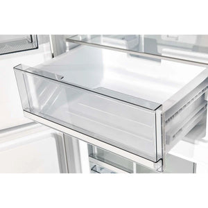 FORNO - Custodia 48" Bottom Freezer combo, 20.6 cf., Ice Maker, Total No frost, White, Antique Brass handles