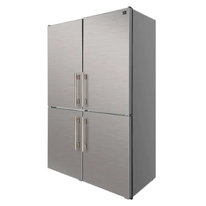 FORNO - Custodia 48" Bottom Freezer combo, 20.6 cf., Ice Maker, Total No frost, Stainless Steel handles