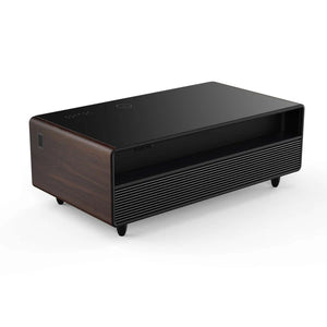 FORNO - Evoluto Tavolo 51-Inch Smart Coffee Table with Wood-Accent Sides – Dual Cooling Zones, Wireless Charging Pad & Built-In Bluetooth Speakers