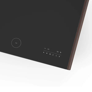 FORNO - Evoluto Tavolo 51-Inch Smart Coffee Table with Wood-Accent Sides – Dual Cooling Zones, Wireless Charging Pad & Built-In Bluetooth Speakers