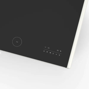 FORNO - Evoluto Tavolo 51-Inch White Smart Coffee Table – Dual Refrigerator Drawers, Bluetooth 5.0 Audio, Wireless Charging & RGB Ambient Light