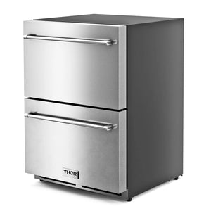 ThorKitchen - 24" Under Counter Double Drawer Freezer