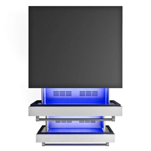 ThorKitchen - 24" Under Counter Double Drawer Freezer