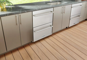 ThorKitchen - 24" Under Counter Double Drawer Freezer