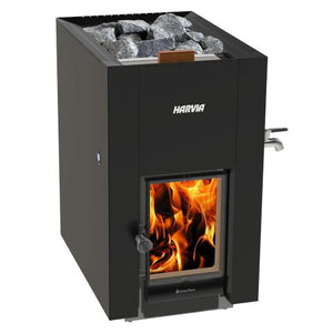 Harvia - GreenFlame Series, 15.7kW, Wood Sauna Stove with Water Tank