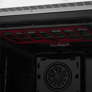 FORNO - Asti 30-Inch French Door Electric Wall Oven in White & Antique Brass, 3.68 cu. ft. True Convection, 3,600W, Air Fry, Sous Vide, Self-Clean