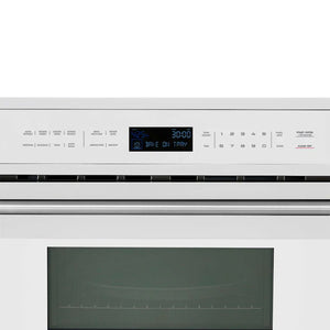 FORNO - Oliena Espresso White 30 Inch 1750 Watt Compact Oven & 1000 Watt Microwave, 1.6 cu. ft.