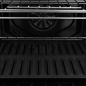 ZLINE - 30 in. Autograph Edition Professional True Convection Single Wall Oven with Air Fry and Self Clean in Black Stainless Steel with Polished Gold Handle