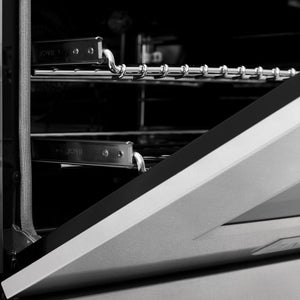 ZLINE - Autograph Edition 48 in. 6.0 cu. ft. Legacy Dual Fuel Range with 7 Burner Gas Cooktop and 2 Electric Ovens in Satin Stainless Steel and Champagne Bronze Accents