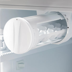 ZLINE - Autograph Edition 36 in. 22.5 cu. ft. Counter-Depth French Door Refrigerator with Ice Maker in Fingerprint-Resistant Stainless Steel with Polished Gold Modern Handles