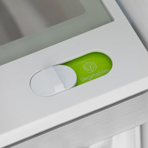 ZLINE - Autograph Edition 36 in. 22.5 cu. ft. Counter-Depth French Door Refrigerator with Ice Maker in Fingerprint-Resistant Stainless Steel with Polished Gold Modern Handles