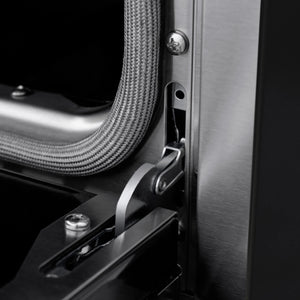 ZLINE - Autograph Edition 30 in. 4.2 cu. ft. Paramount Gas Range with 4 Burner Cooktop and Convection Gas Oven in Black Stainless Steel and Champagne Bronze Accents