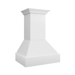 ZLINE - 30 in. Wooden Wall Mount Range Hood in Rustic Bright White Finish (355WW-30)