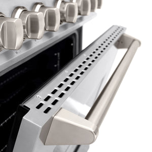 ZLINE - 36 in. 5.2 cu. ft. Classic Gas Range with 6 Burner Cooktop and Convection Gas Oven in Stainless Steel (CGR36)