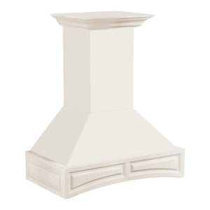 ZLINE - 30" Convertible Vent Wooden Wall Mount Range Hood in Cottage White (321TT-30)