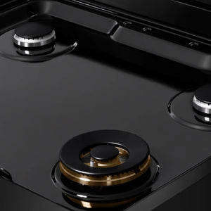ZLINE - 30 in. Paramount Gas Rangetop with 4 Burners and Porcelain Cooktop in Black Stainless Steel