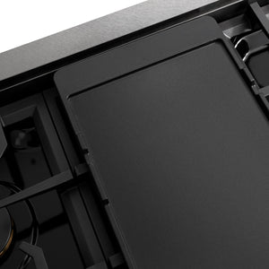 ZLINE - 48 in. Paramount Gas Rangetop with 8 Brass Burners and Porcelain Cooktop in Satin Stainless Steel (SRTS-BR-48)