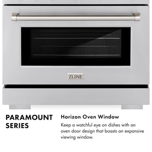ZLINE - 48 in. 6.7 cu. ft. Paramount Double Oven Dual Fuel Range with 8 Burner Gas Cooktop in Stainless Steel (SDR48)