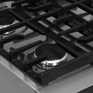 ZLINE - 30 in. Paramount Gas Rangetop with 4 Burners and Porcelain Cooktop in Stainless Steel (SRT30)