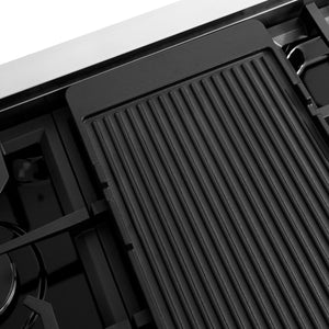 ZLINE - 48 in. Paramount Gas Rangetop with 8 Burners and Porcelain Cooktop in Stainless Steel (SRT48)