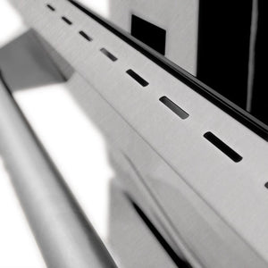 ZLINE - 48 in. Kitchen Package with Satin Stainless Steel Dual Fuel Range and Convertible Vent Range Hood