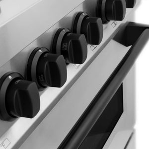 ZLINE - 48" Autograph Edition Kitchen Package with Stainless Steel Dual Fuel Range and Range Hood with Matte Black Accents (2AKP-RARH48-MB)