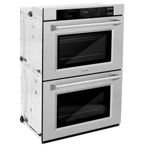 ZLINE - 30 in. Professional True Convection Double Wall Oven with Air Fry and Self Clean in Satin Stainless Steel