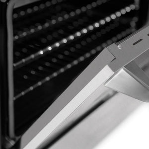 ZLINE - 30 in. 4.0 cu. ft. Legacy Dual Fuel Range with Gas Cooktop and Electric Convection Oven in Satin Stainless Steel with 4 Brass Burners