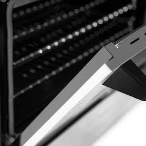 ZLINE - Autograph Edition 60 in. 7.4 cu. ft. Legacy Dual Fuel Range with 9 Burner Gas Cooktop and 2 Electric Convection Ovens in Stainless Steel and Matte Black Accents