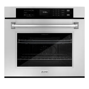 ZLINE - 30 in. Professional True Convection Single Wall Oven with Air Fry and Self Clean in Stainless Steel (WAS-30)
