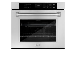 ZLINE - 30 in. Professional True Convection Single Wall Oven with Air Fry and Self Clean in Stainless Steel (WAS-30)
