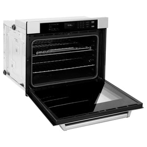 ZLINE - 30 in. Professional True Convection Single Wall Oven with Air Fry and Self Clean in Stainless Steel (WAS-30)