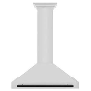 ZLINE - 36 in.Autograph Edition Convertible Stainless Steel Range Hood with Stainless Steel Shell and Matte Black Accents (KB4STZ-36-MB)